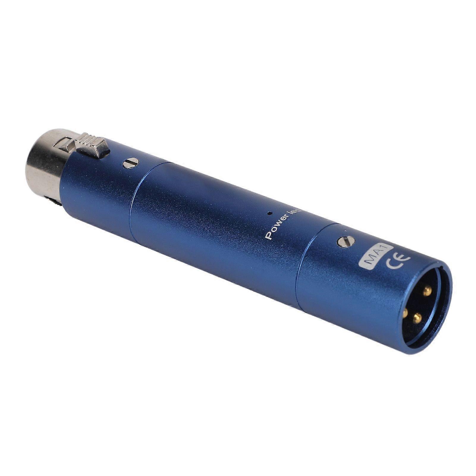 Inline Microphone Preamp Lossless Amplification Dynamic Active Inline Mic Booster Preamplifier with 28dB Gain Compatible With Broadcasting Live Stream