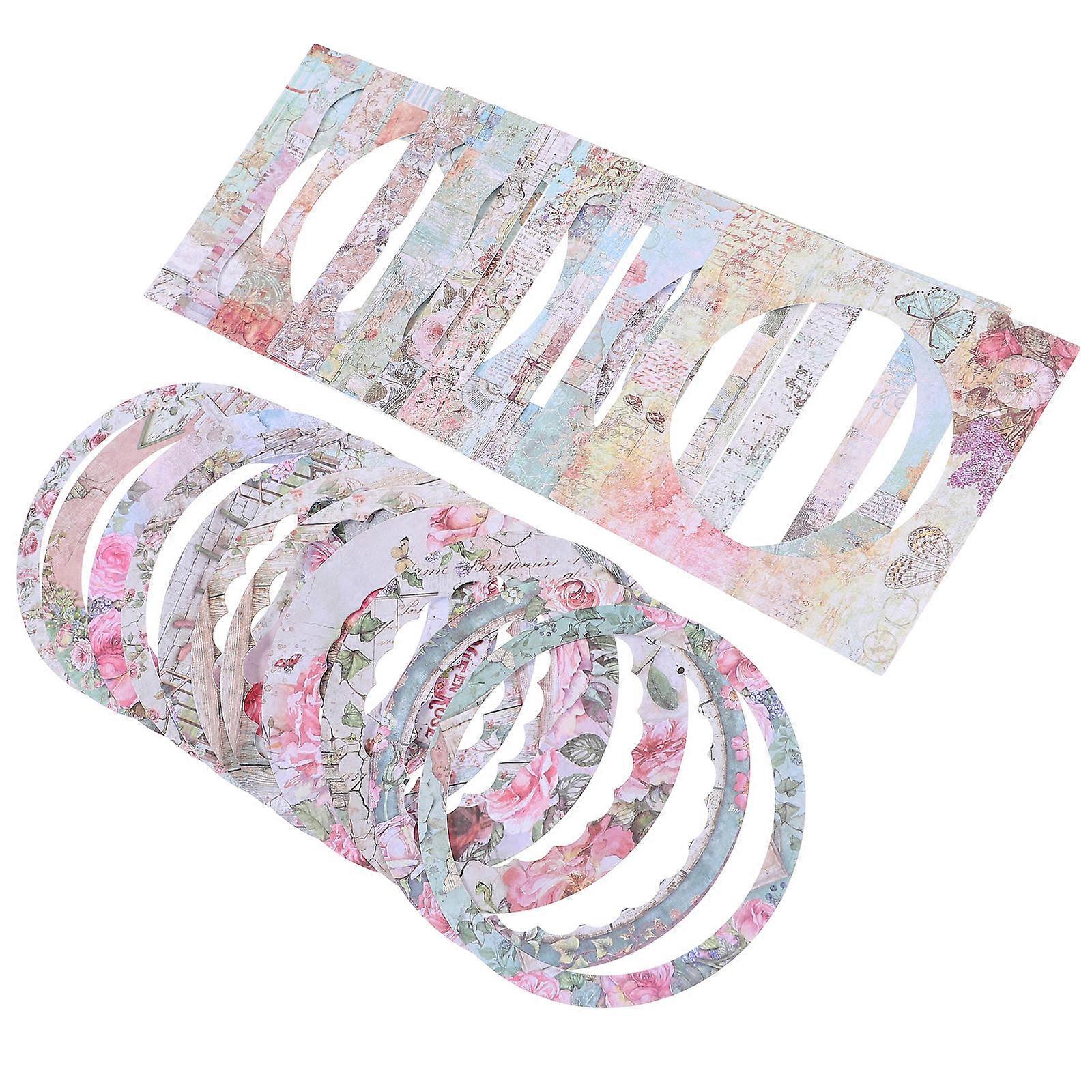 Creative Window Paper DIY Scrapbook Material for Decor 2Sets Background Paper