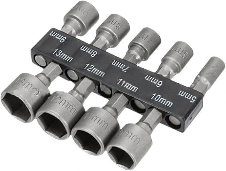 Socket Wrench Kit 9 Pieces Socket Set Deep Socket Set Hexagon Socket Set Socket and Bit Set Socket Adapter for Ratchet Socket Driver Macaron Parts