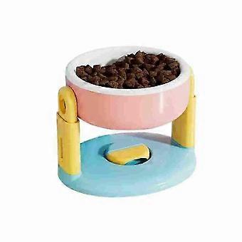 Liftable Suction Cup Pet Bowl, Adjustable Height Food and Water Dish for Cat Dog-HY