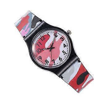 Montre camouflage pour enfants, montre à quartz résistante et étanche (1 pièce).