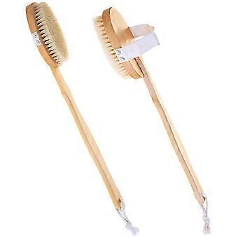 2 Pcs Dry Skin Body Brush, Perfect as Body Exfoliator and Cellulite Massager