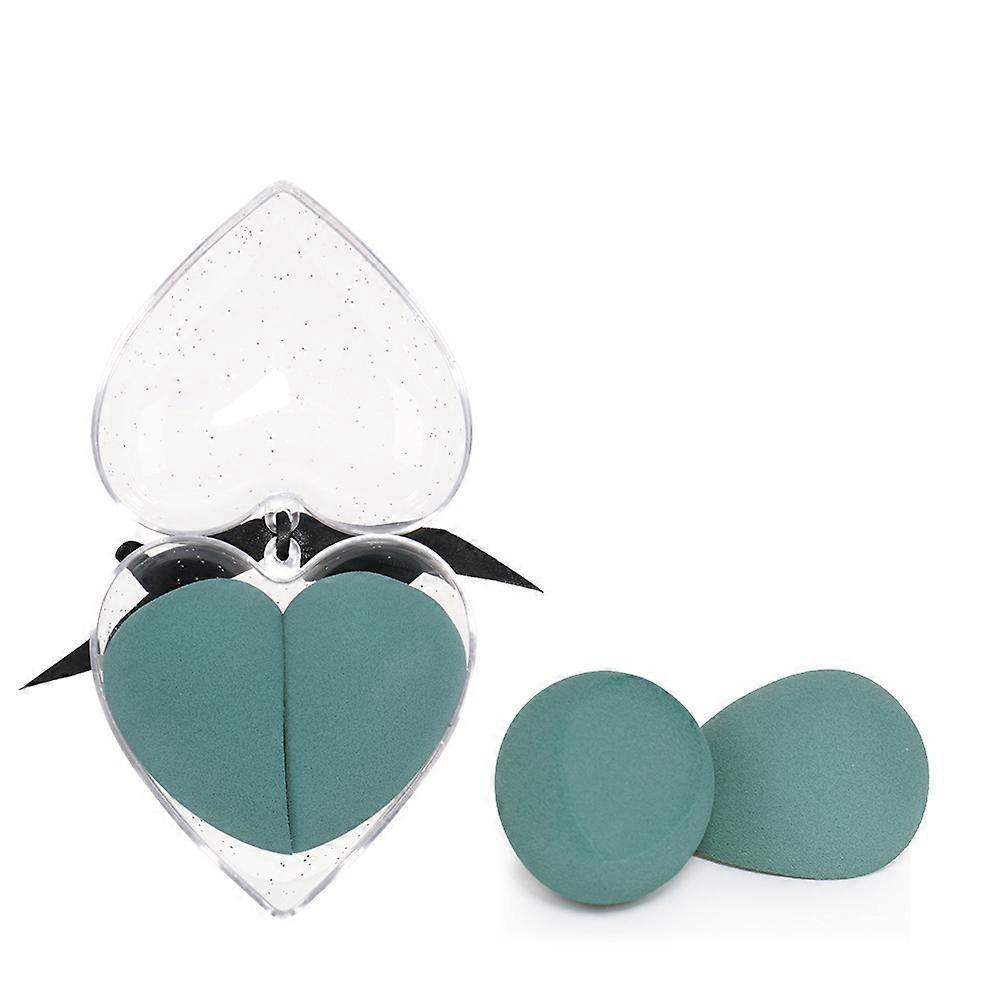 Makeup Sponge Heart Shape Powder Puff for Dual Purpose 2Pcs