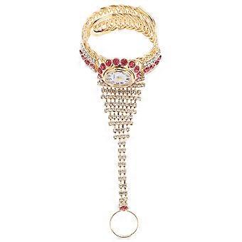 Personlighetsringarmbandsklocka Armband Diamantarmbandsklocka