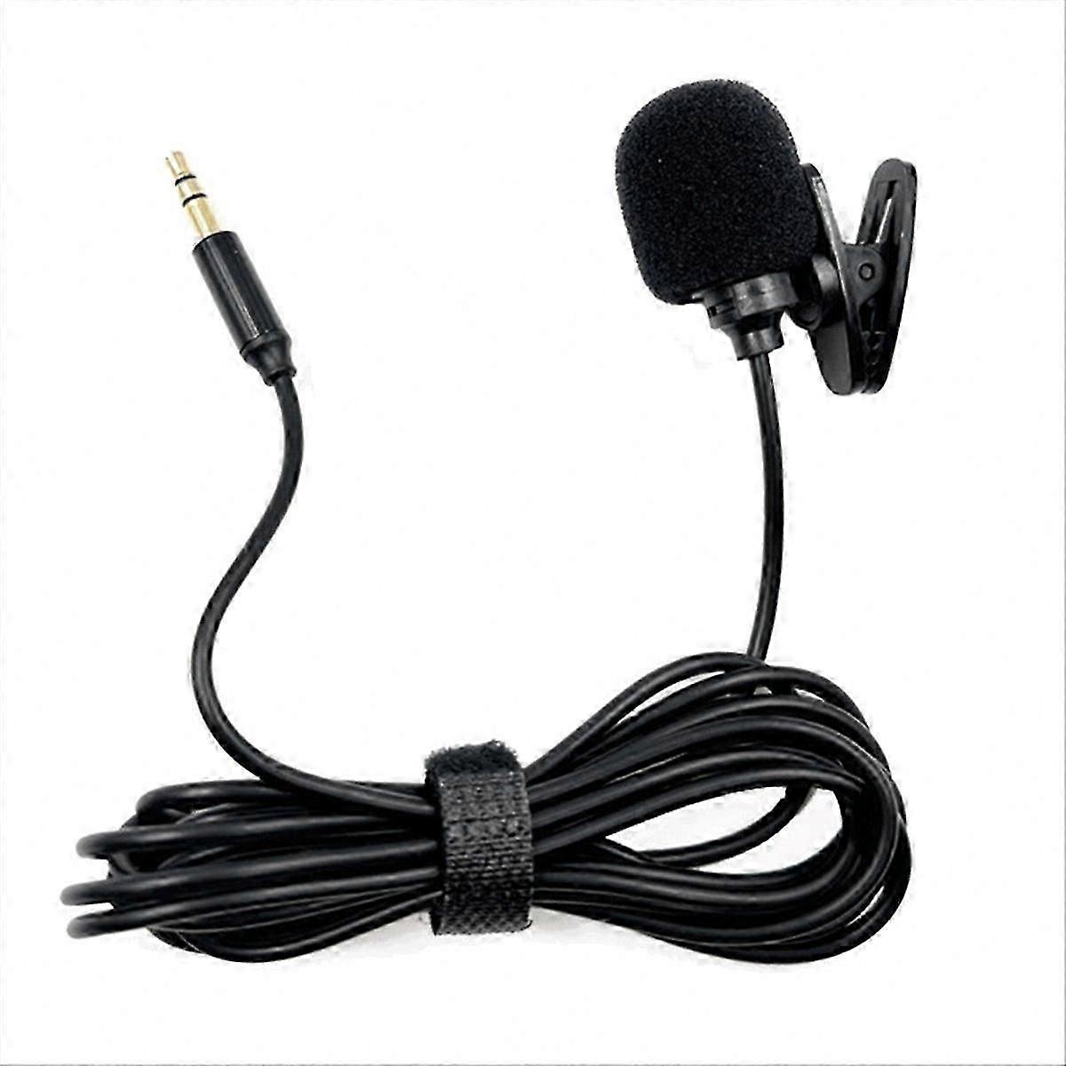 Compact Wired Microphone for Sound Card, Camera, PC, Desktop Computer, 3 Meter Cable
