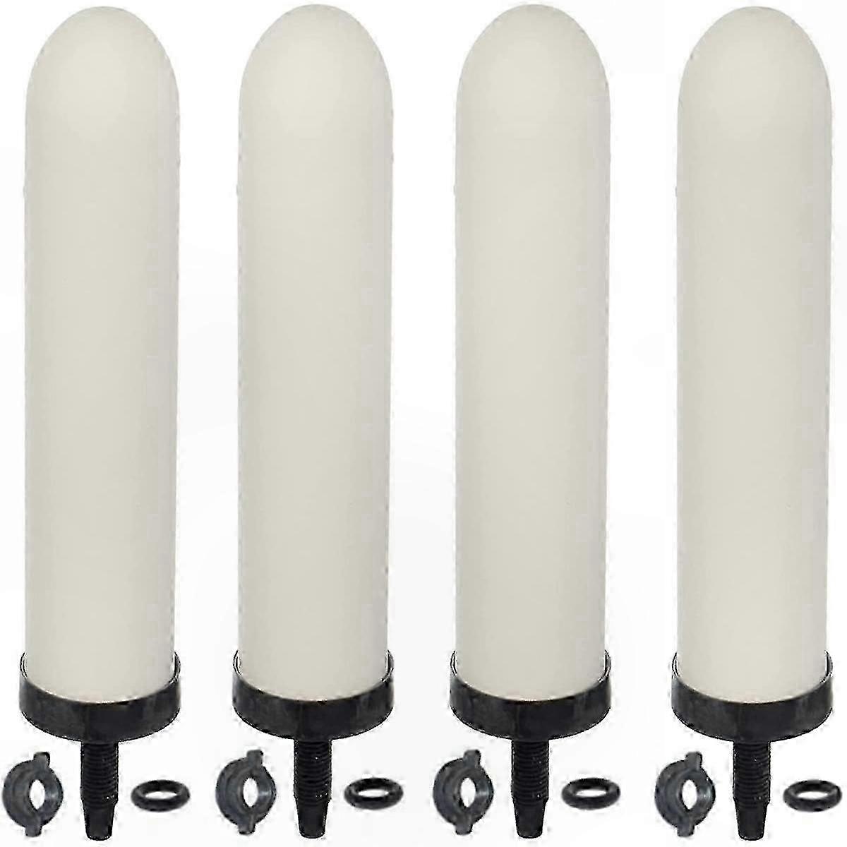 Ceramic Water Filter Replacement Set for Filtration Systems 4 Pack