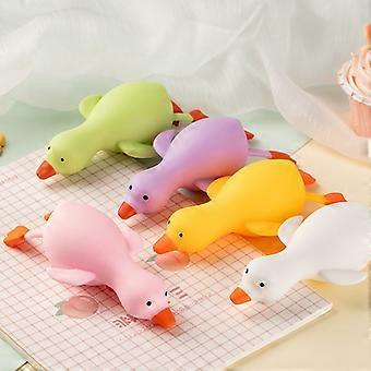 Colorful Stretchable Duck Squishy Fidget Toys, Soft Squeeze Stress Relief Sensory Toy For Adults Kids, Cute Duck Decompression Toy For Birthday Christ
