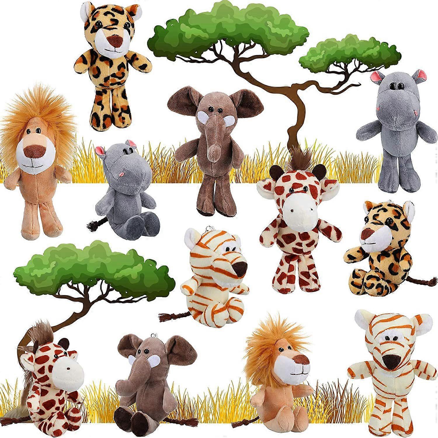 Skylety 12 Pièces Mini Animaux Ours en Peluche, Mini Couple Ours avec