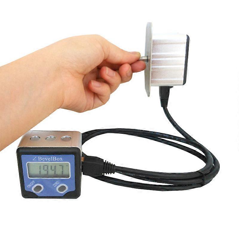 Remote Angle Sensor Protractor separated sensor and display 4*90° Detachable Split Inclination Box