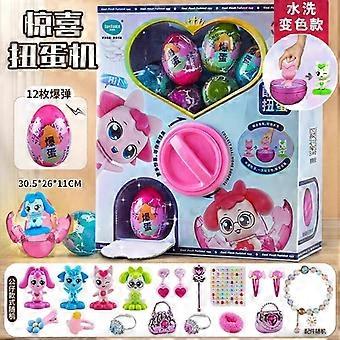 20Pcs Prefilled Easter Eggs with 3D Printed Animals, Easter Gifts for Kids Boys Girls Aged 3-10 Year Easter Egg Fillers Capsule Vending Machine with 3