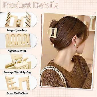 Haarspangen-Set, 6 Stück, kleine Haarspangen, matte Haarspangen für dünnes/feines/mitteldickes Haar, kleine Haarspangen für Frauen und Mädchen, rutschfest