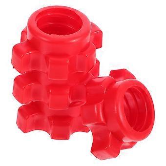 4 Pcs Dumbbell Bar Nut Barbells Screw Clamp Fitness Equipment Accessories (Random Style)