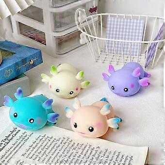Cute Axolotl Animal Fidget Toy, Soft Squeeze Stress Relief Sensory Toy for Kids Adults, Great Gift for Birthday Festival Party Favors