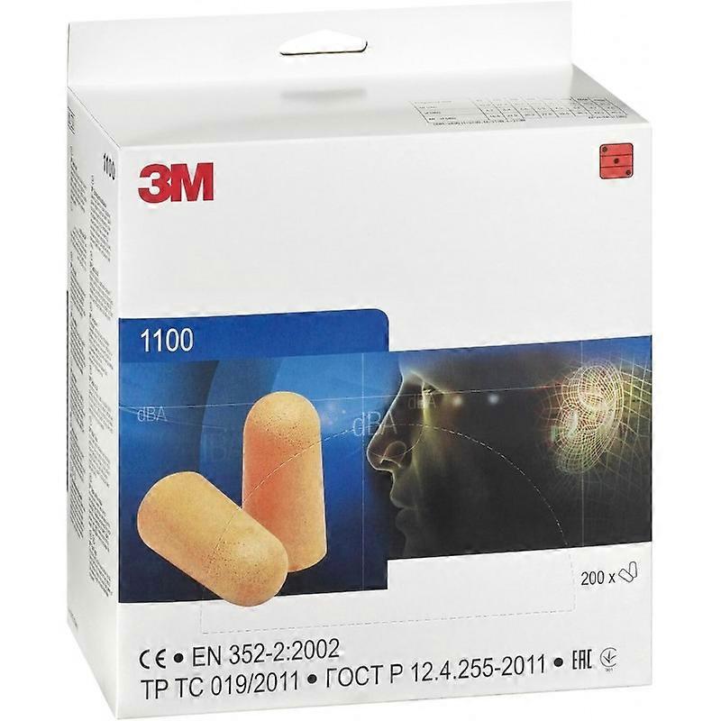 3m 1100 - Plug-in Arrollable Ear Plugs, 200 Pack