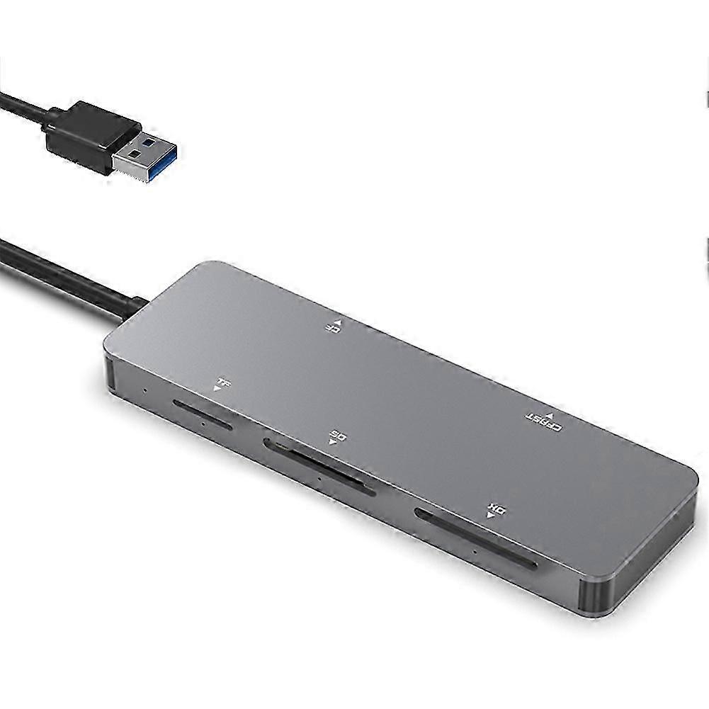 USB 3.0 Multifunction Card Reader CFast//XD/SD/TF Card Reader 5 in 1 USB Card Reader 5Gbps for PC L