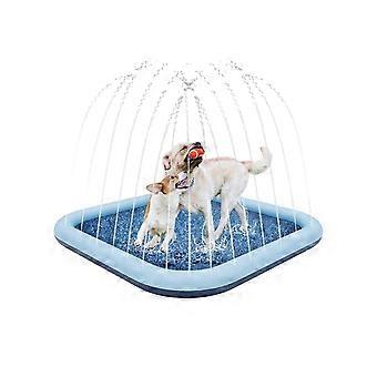 NonSlip PVC Splash Mat 170cm Adjustable Jets Toddler Kids Backyard Activity