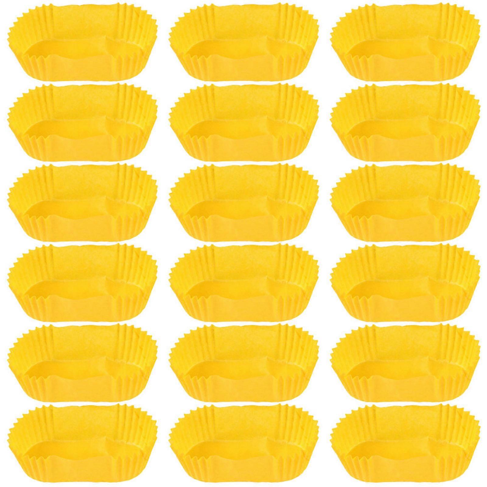 2000pcs Baking Cups Cake Paper Tray Rectangle Shape Paper Cups Baking Supplies