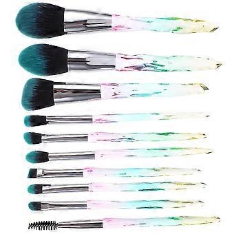 Chemisches Kosmetikset, 10-teiliges Pinselset für Make-up-Anwendungen