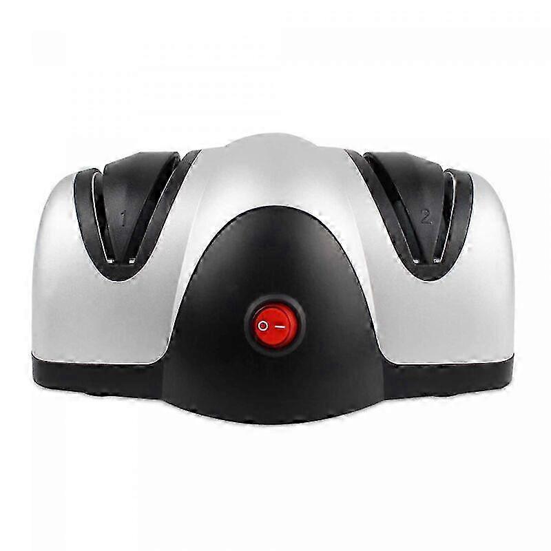 Electric Knife Sharpener, Two Level Sharpener, Black