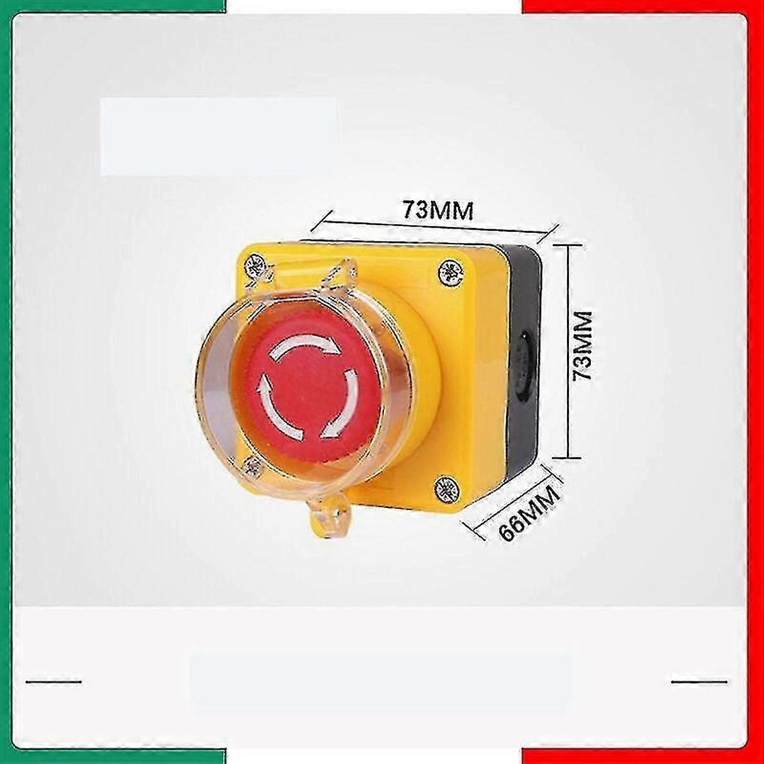 Emergency Stop Button, Emergency Stop Button + Transparent Protective Cover