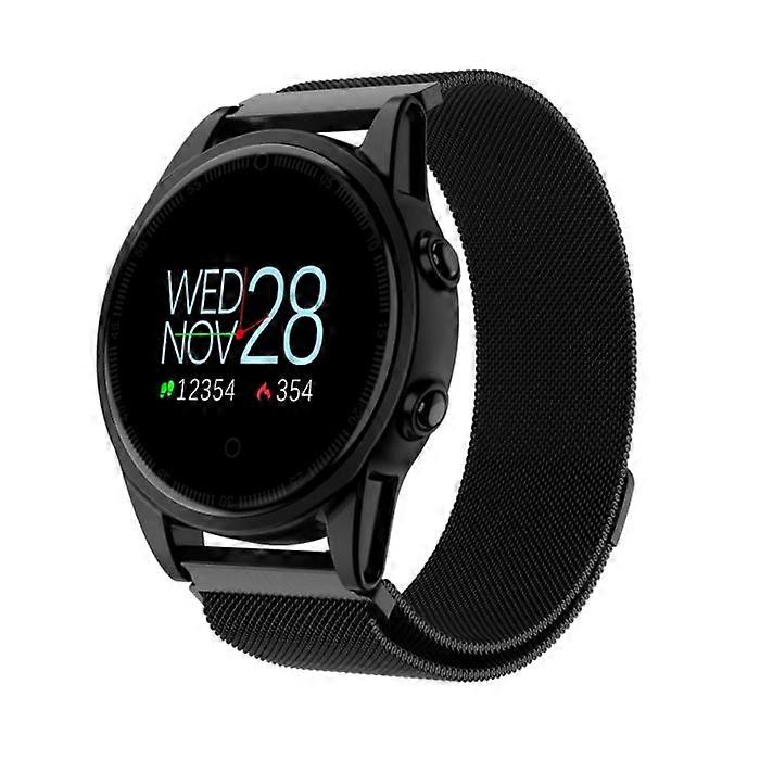 Smartwatch Connected Bracelet for iPhone Android Black Cardio - Yonis