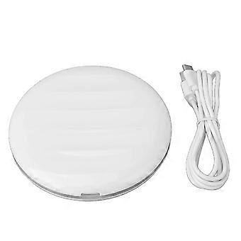 7X Magnifying Compact Round 3 Colors Lighting Adjustable Fill Light Handheld Double Sided Makeup Mirror