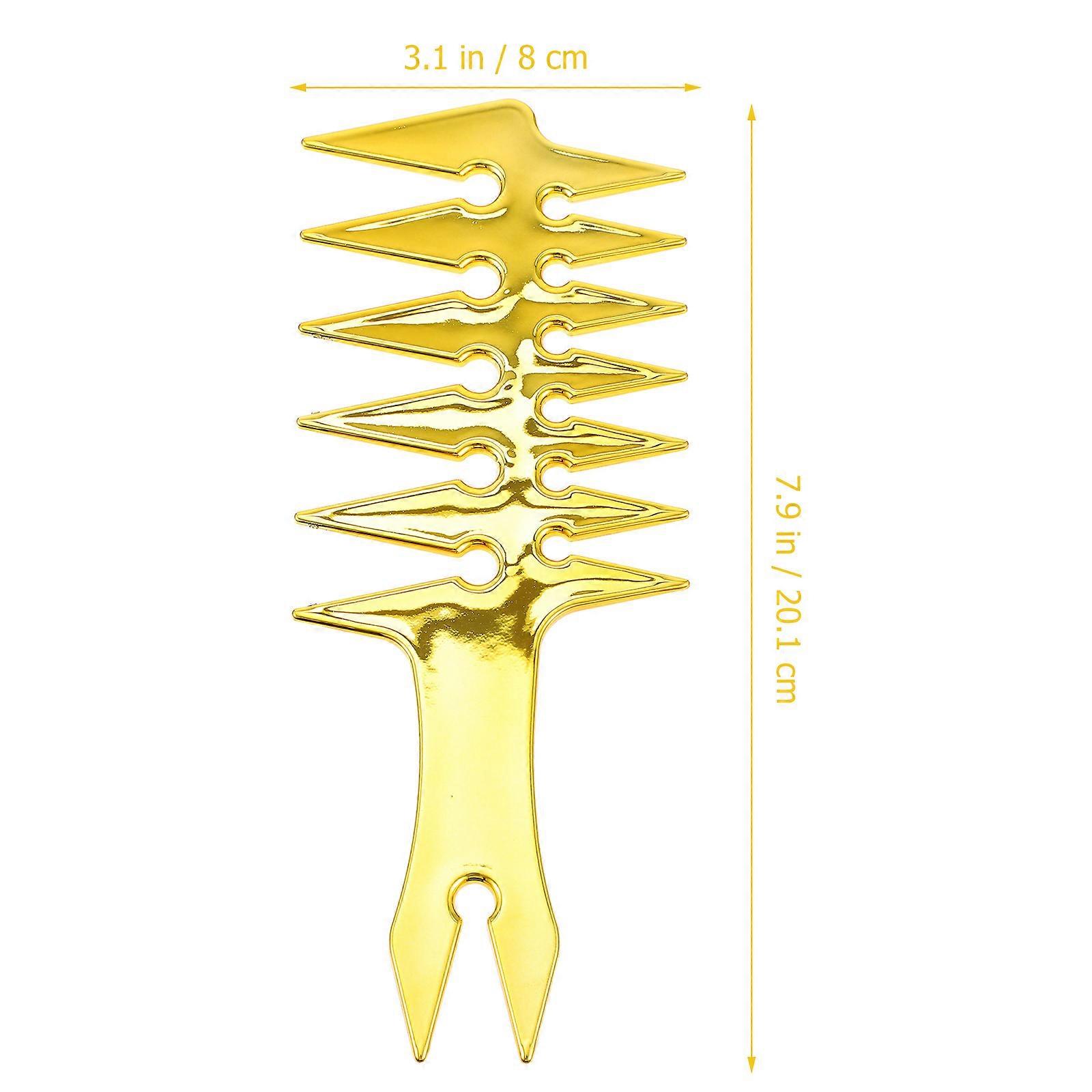 Yellow Styling Comb Hairdressing Comb for Men 1Pcs Practical Multi-Functional Tool