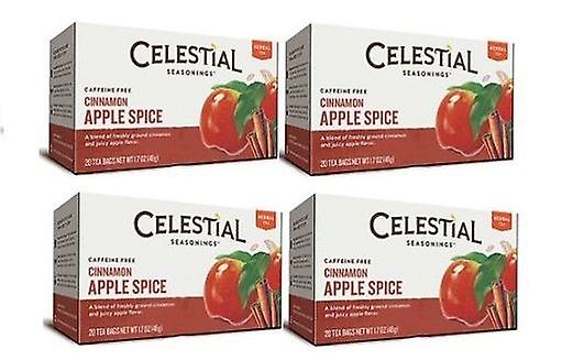Celestial Seasonings Cinnamon Apple Spice Tea 4 Box Pack