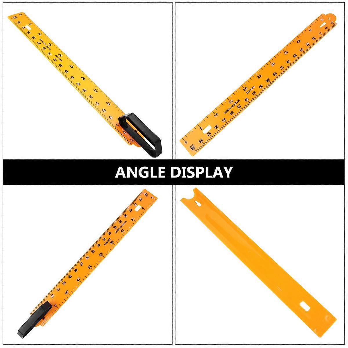 Plastic Math Teaching Ruler Sectional Type Measuring Tool 1Pcs