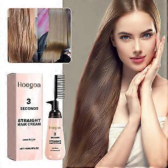 Hoegoa 3 Seconds Straight Hair Cream, Light Hair Knot Not Repair Dry, Short-Tempered Bifurcate Embellish Hair Care