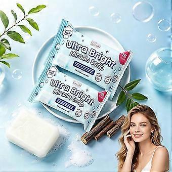 Ultra Bright Miracle Soap Bar with Niacinamide, Brightening Cleansing Soap for Sensitive Skin, Moisturizing Rejuvenating 75g_mfs1