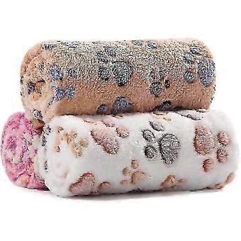R8 All Season Pet Companion Blanket, Flannel Fleece with No Pilling No Fading Technology for Unmatched Durability, Dog Paw Print Design Adds Charm to