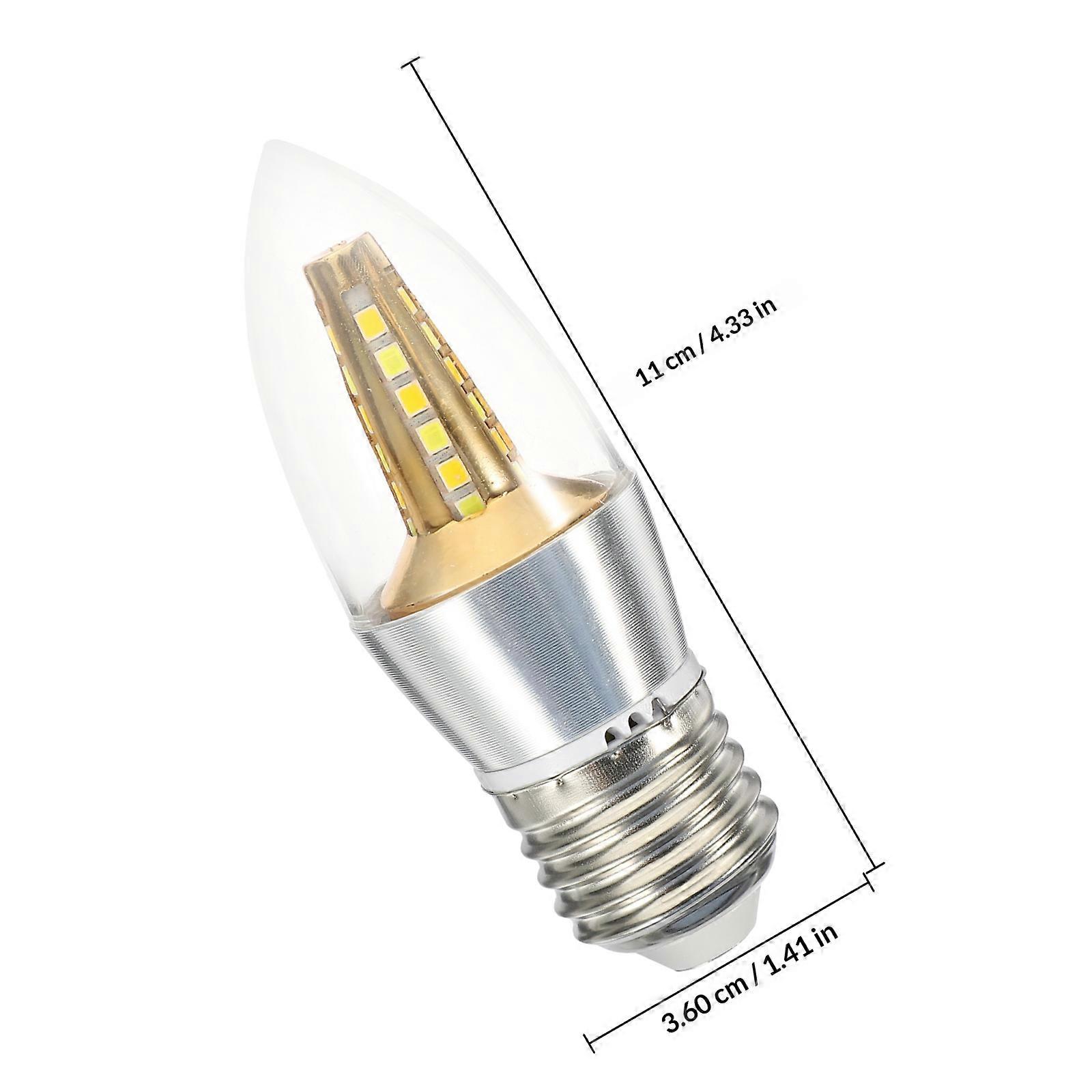 Changing LED Candle Light Bulb 2Pcs Multi-Purpose Small Screw Bulb