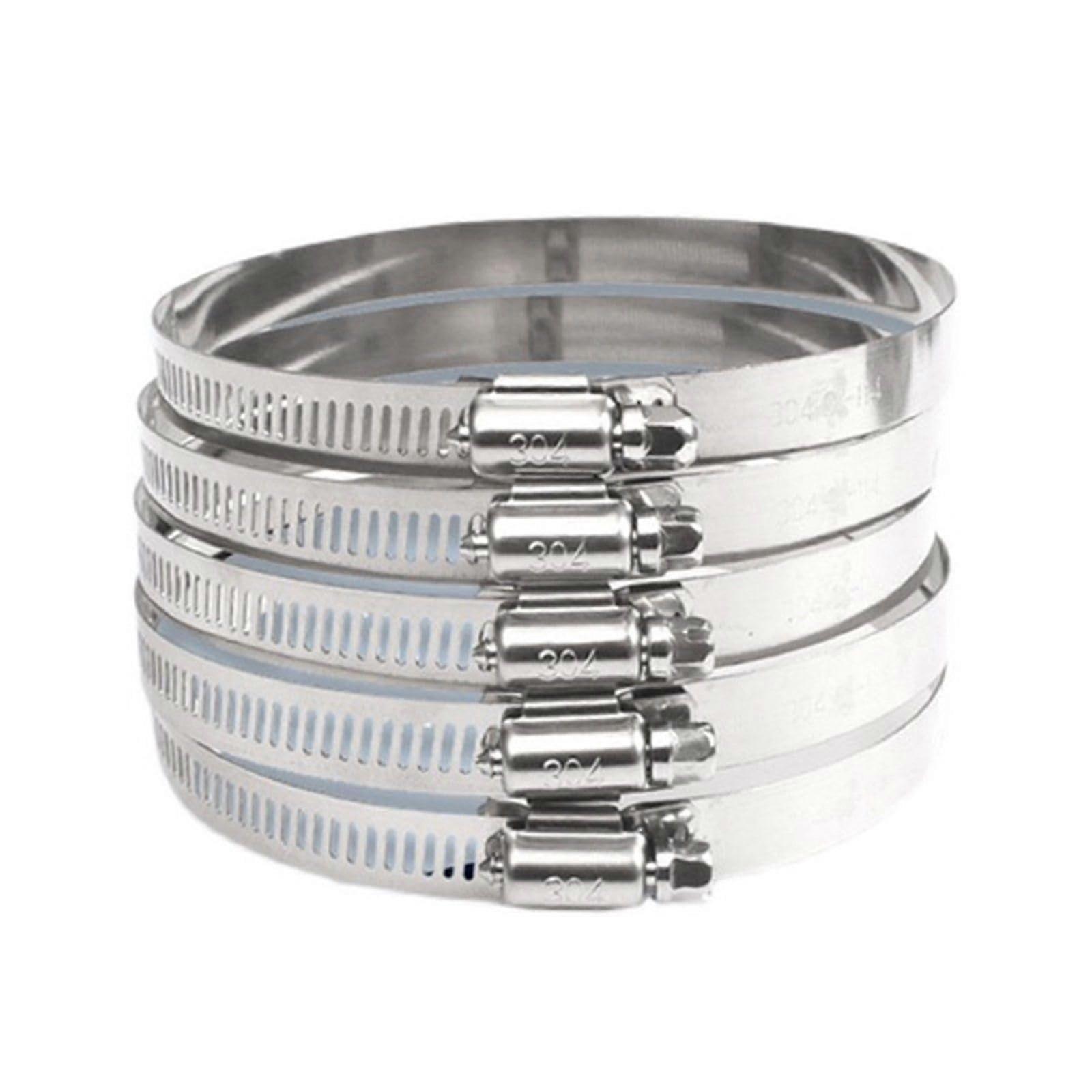 Rustproof Adjustable SS Hose Clamps Set