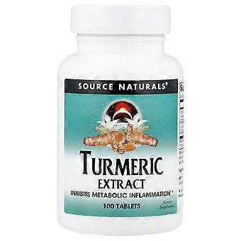 2 x Source Naturals, kurkumauute, 100 tablettia