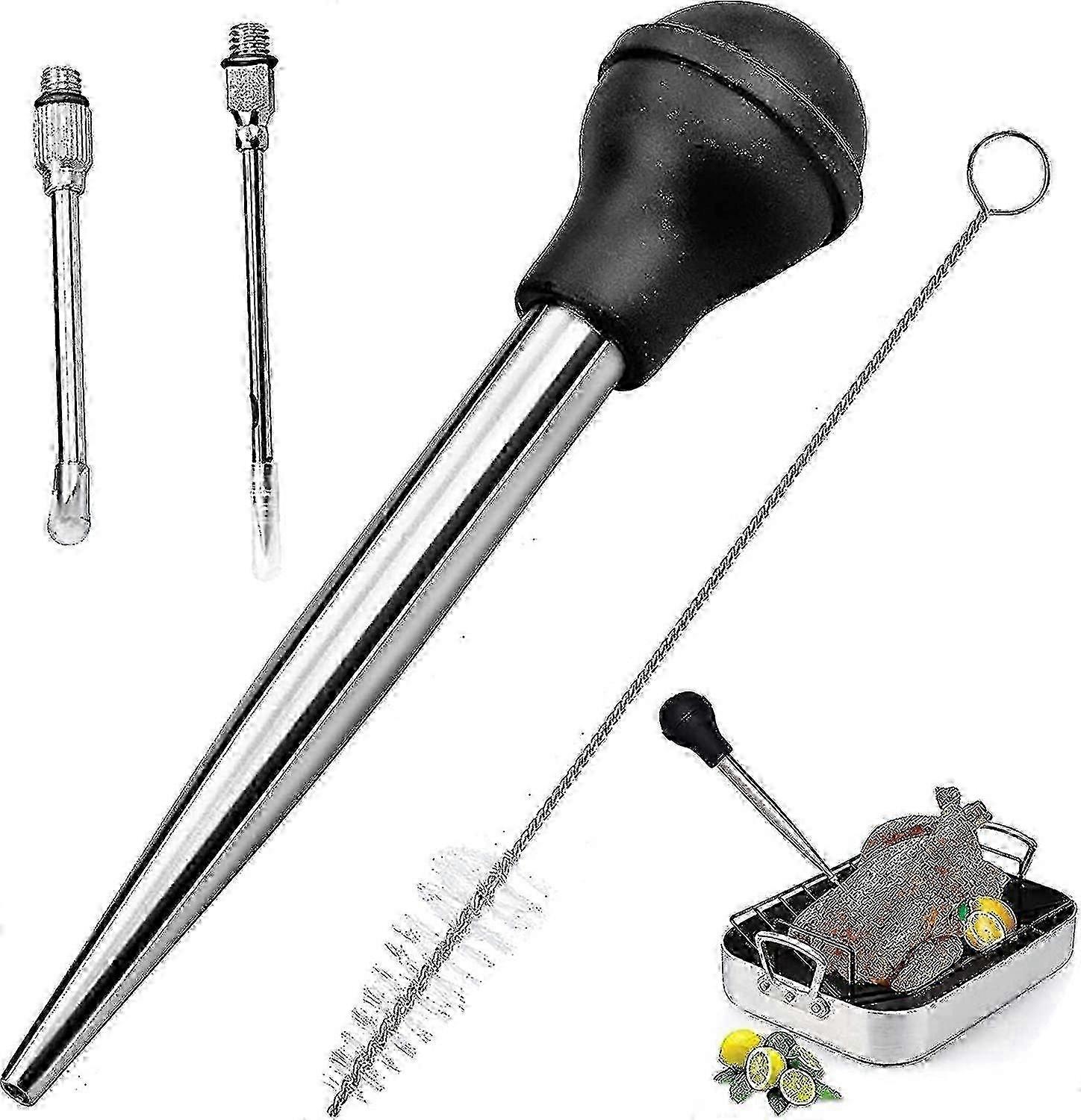 4-Piece Stainless Steel Baster Set