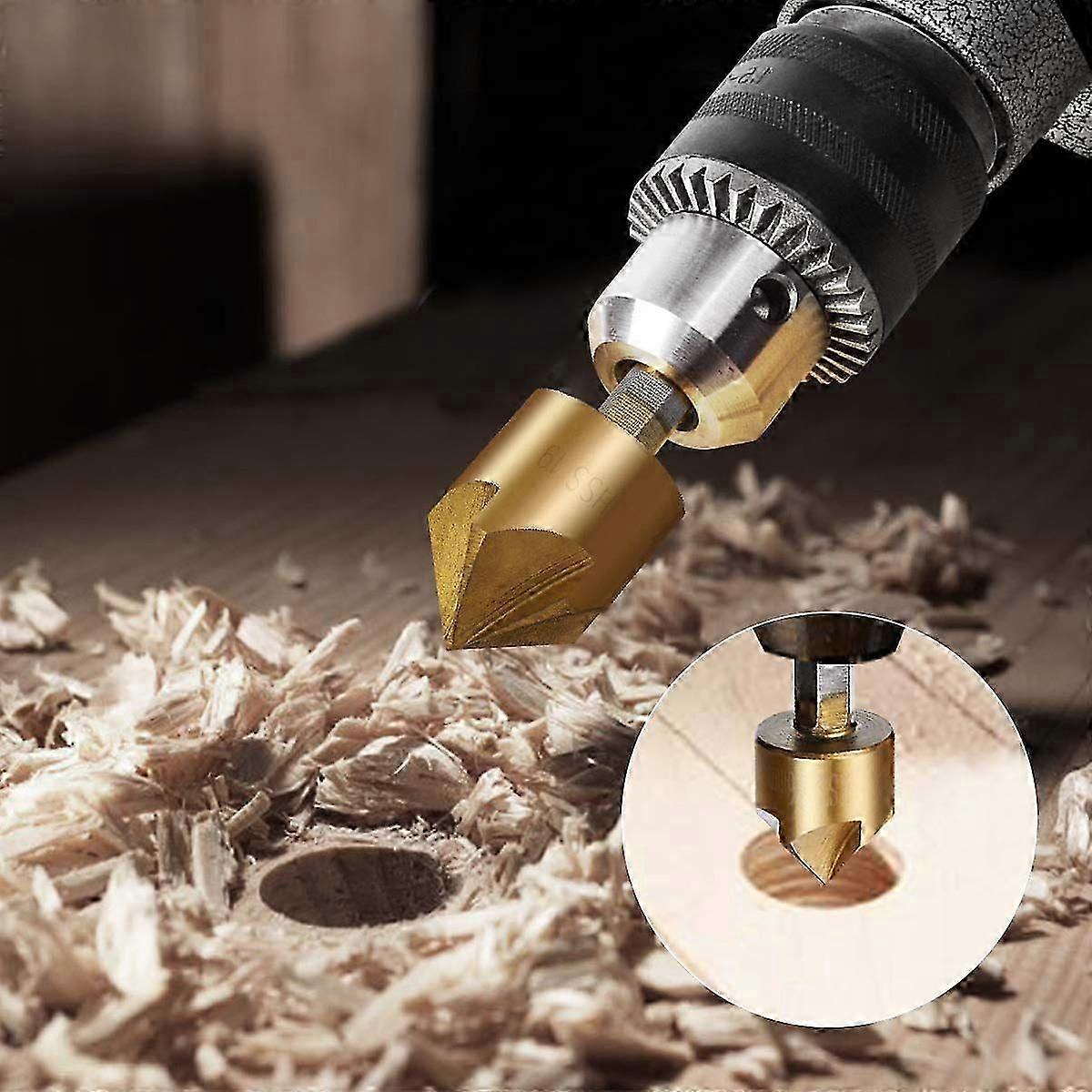 R9 Countersink Drill Bit Set - 6 Pcs - Quick Change Wood Tools