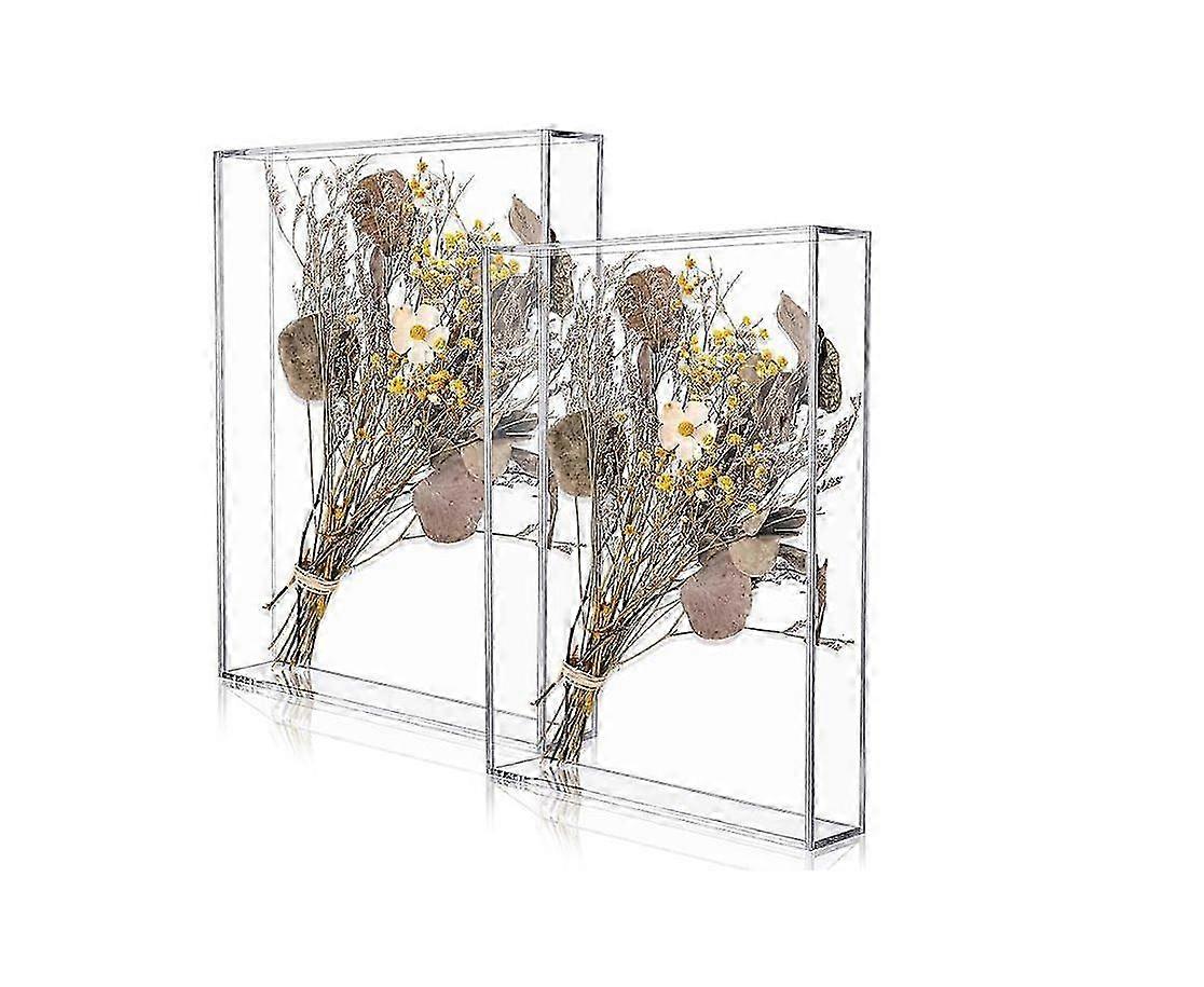 Acrylic shadow box display case, DIY shadow box frame transparent acrylic display case wedding memory kit299
