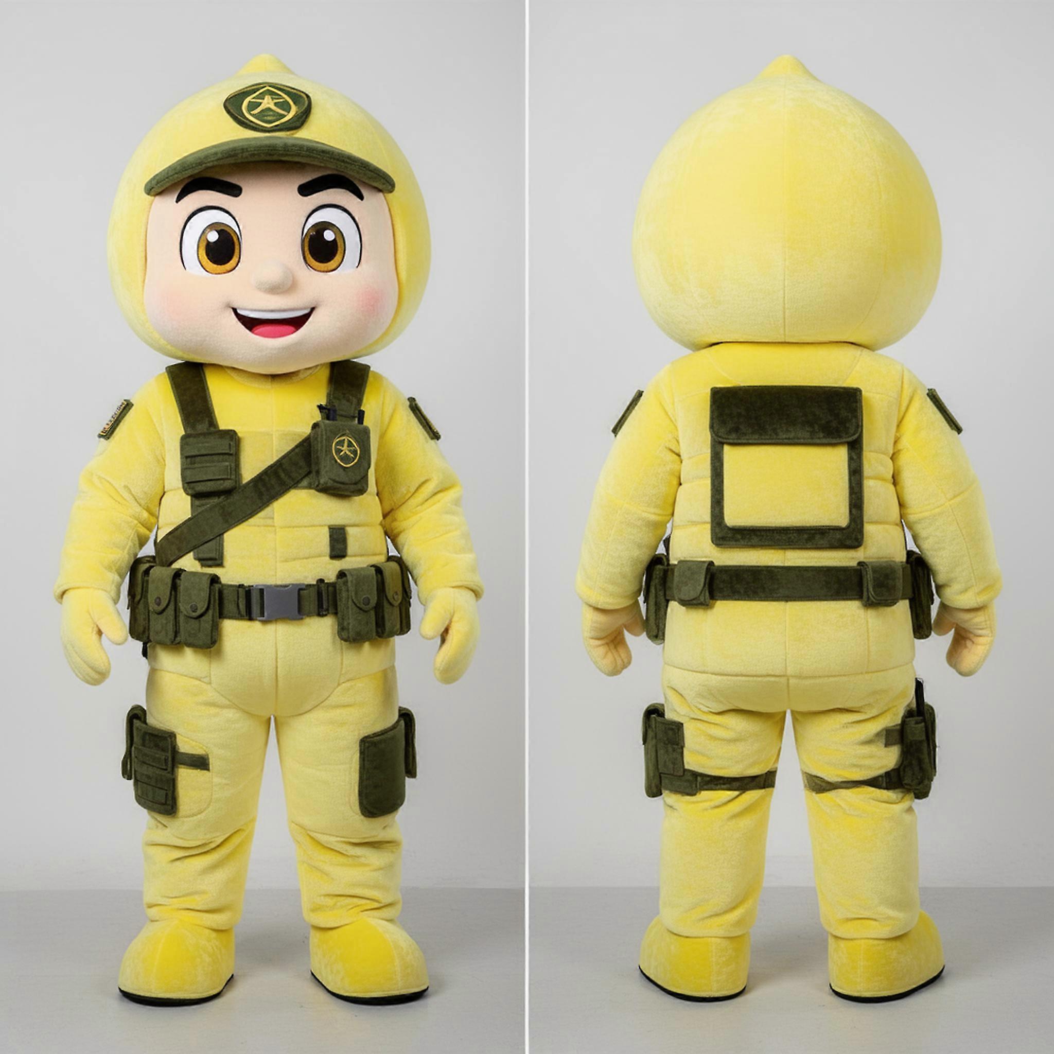 MASTICOT Lemon Yellow Broad Shouldered Commando Mascot