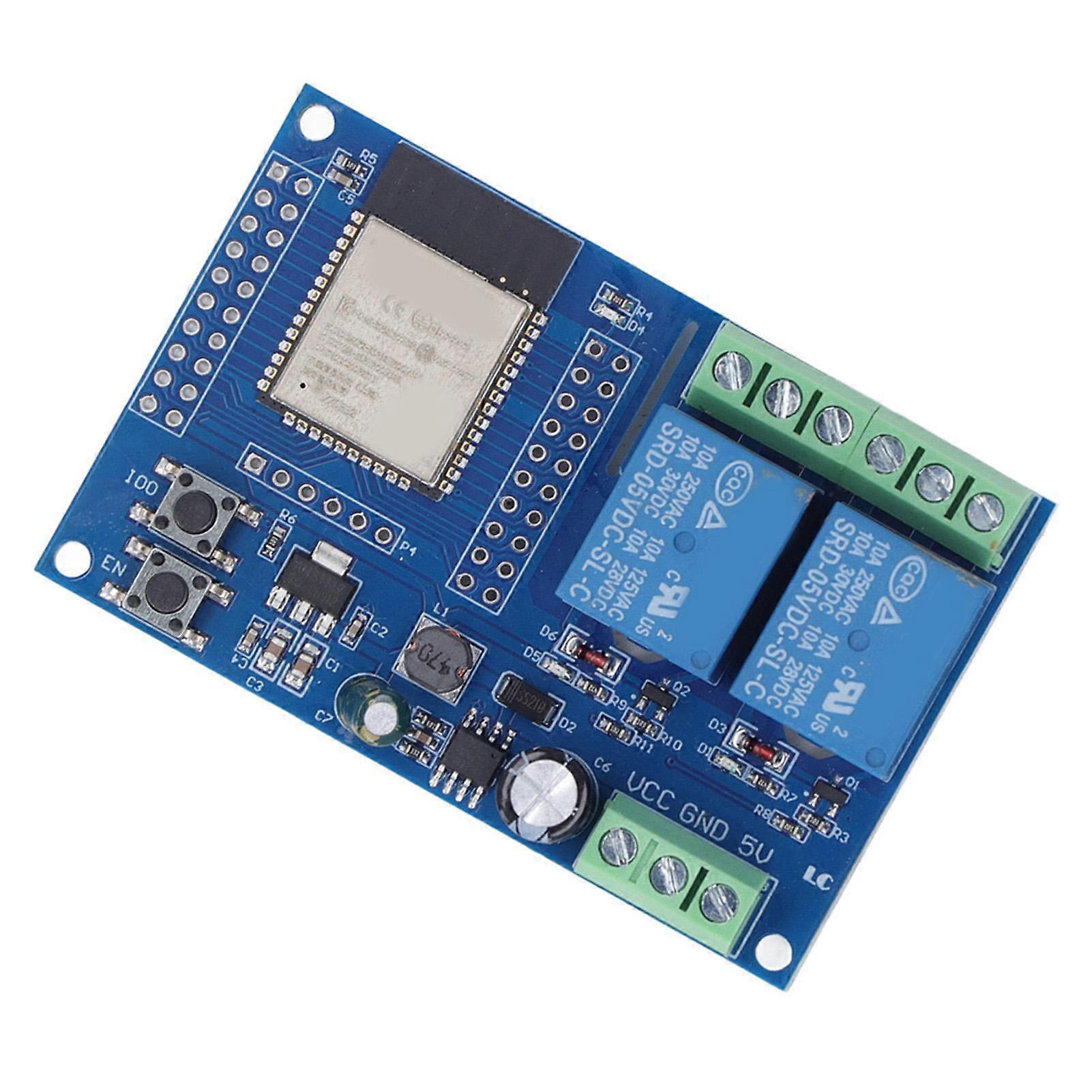Relay Module 4 M Byte Flash Programmable Keys Dual Relay Module for Secondary Development Learning DC5-60V