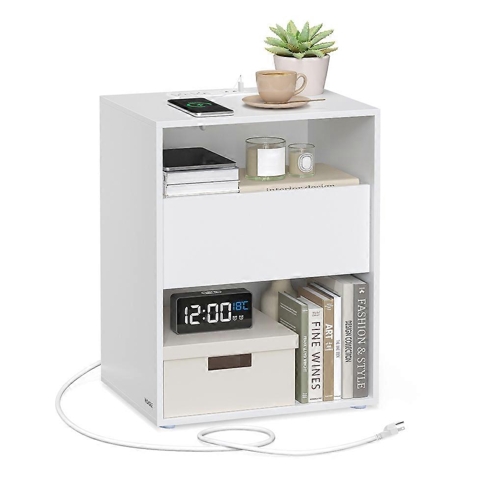 Superfast Toolless Assembly, Nightstand 13.8"D x 17.7"W