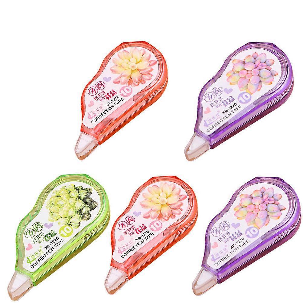 Correction Tape 5Pcs Ergonomic Applicator for Neat Writing Correction