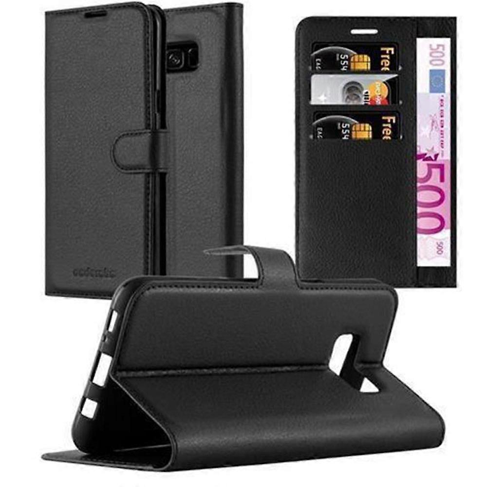 Case compatible with Samsung Galaxy S8 - Protective case with card slots and stand function