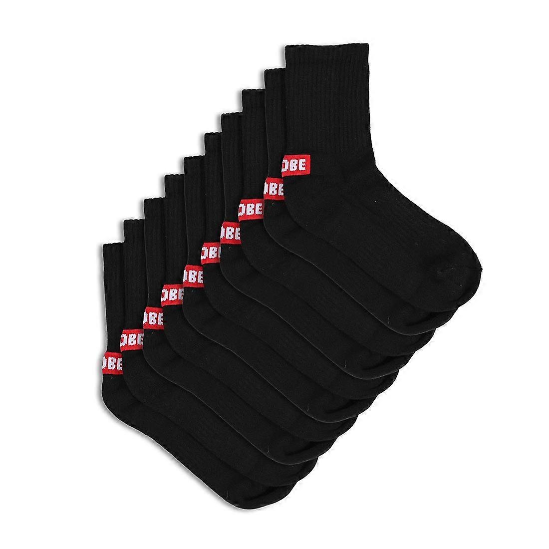 Globe Minibar Crew Socks 5 Pack - Black