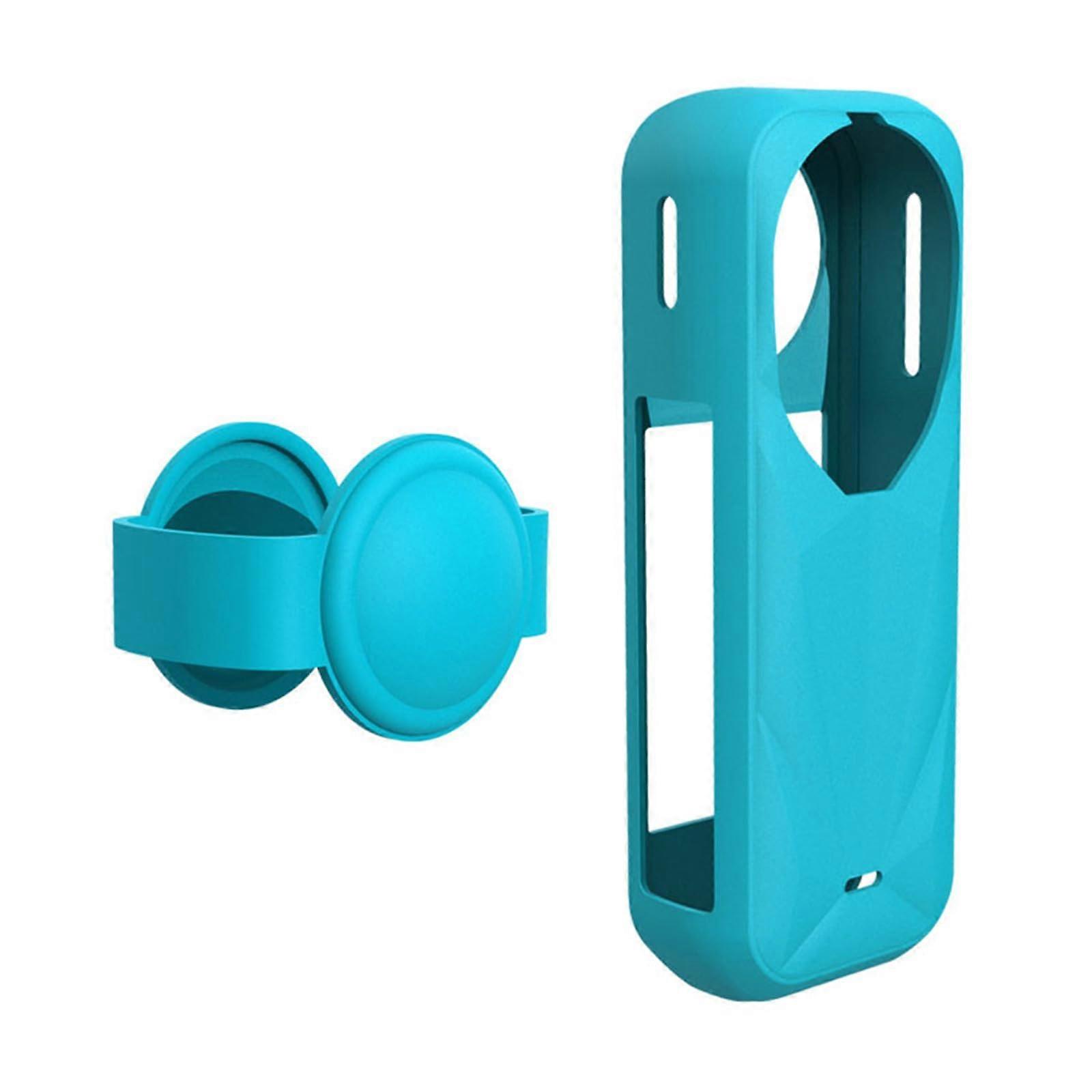 Action Camera Silicone Case Blue Protective Cover ScratchResistant ShockAbsorbing Grip