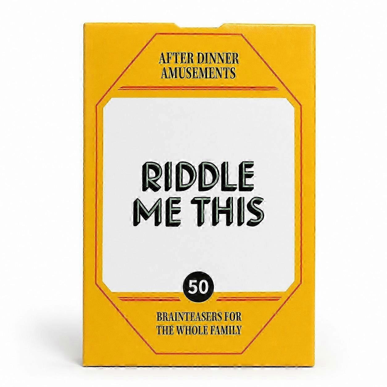 Beginner Logic Riddles Deck Family Brain Game