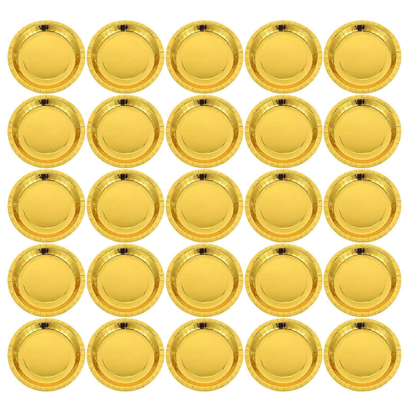 Party Plates Multi-Function Dessert Plates Paper Material 30Pcs