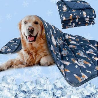 Premium Lightweight Cooling Mat for Dogs and Cats, Washable 22x28 Inch Pet Bed Cover