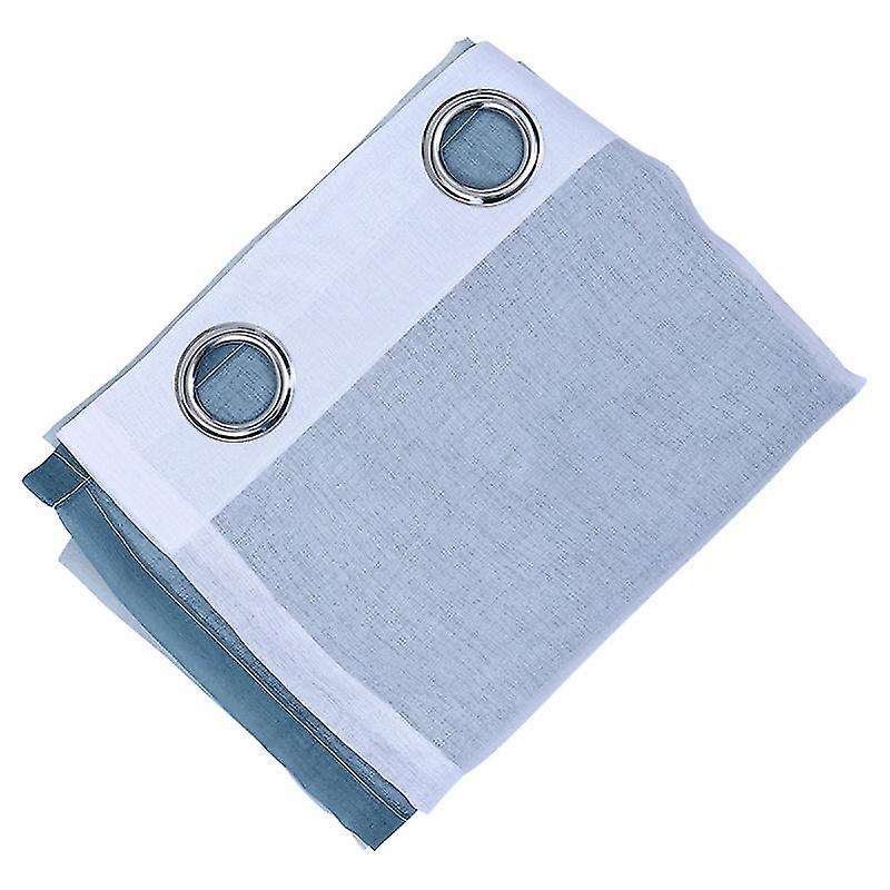 200X100cm Assorted Color 5 Window Screens Simple Solid Gradient Color Window Tulle Curtains Window S