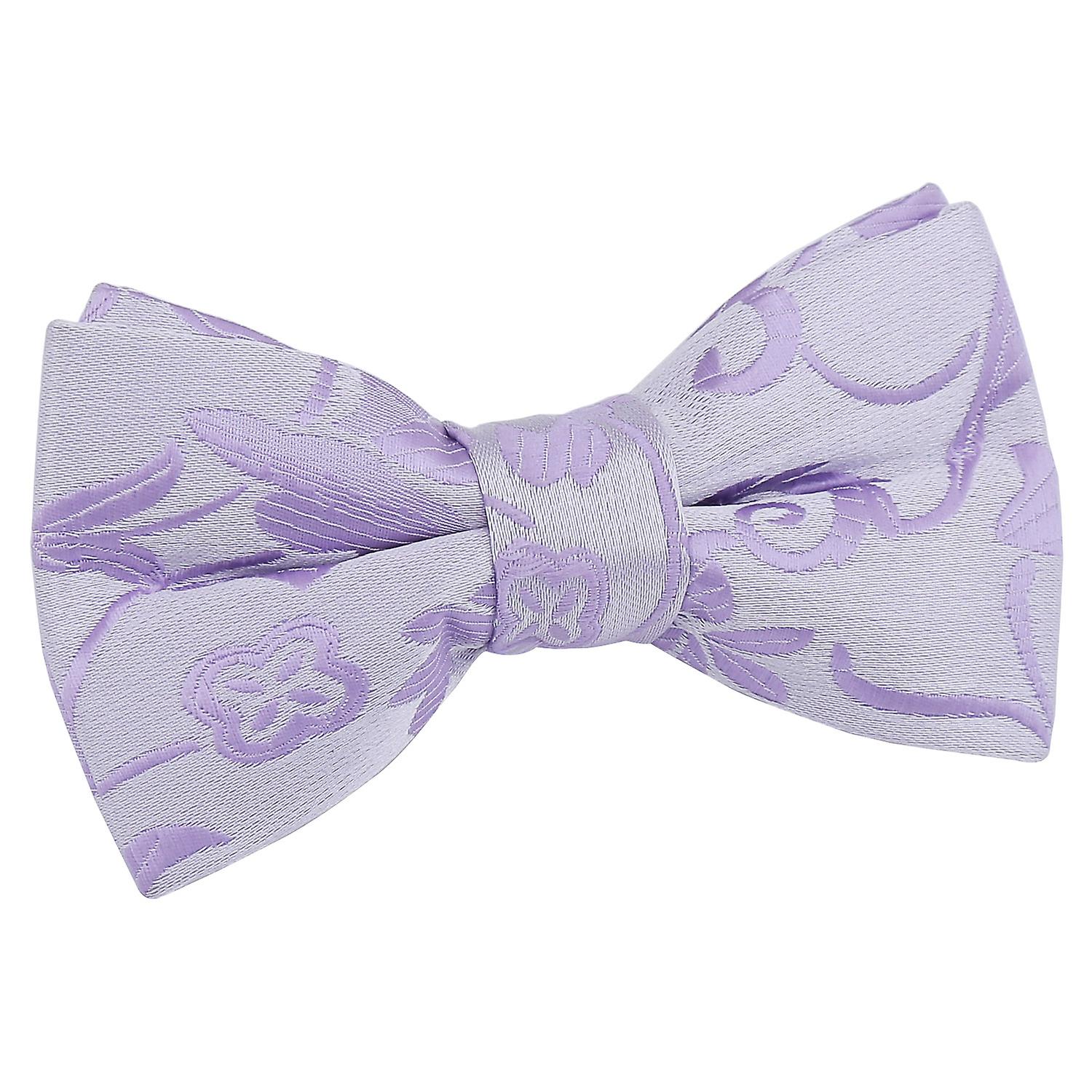 Lilac Floral Pre-Tied Bow Tie for Boys